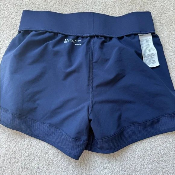 Under Armour Navy Blue Women's Lightweight Athletic Shorts - Picture 4 of 5